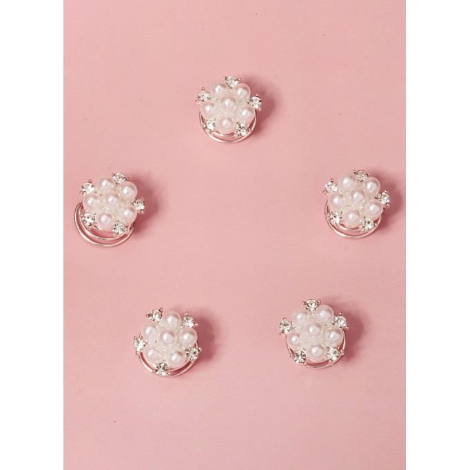 Flower Girl Alloy/Imitation Pearls Fenduchs With Faux Pearl (Set of 5 pieces)