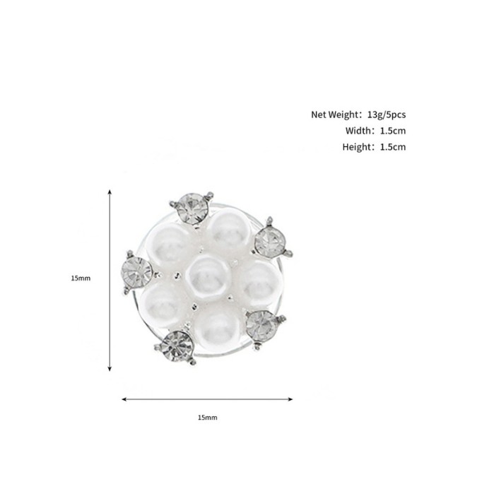 Flower Girl Alloy/Imitation Pearls Fenduchs With Faux Pearl (Set of 5 pieces)