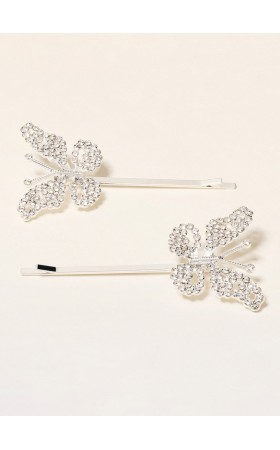 Flower Girl Alloy Fenduchs With Crystal (Set of 2 pieces)
