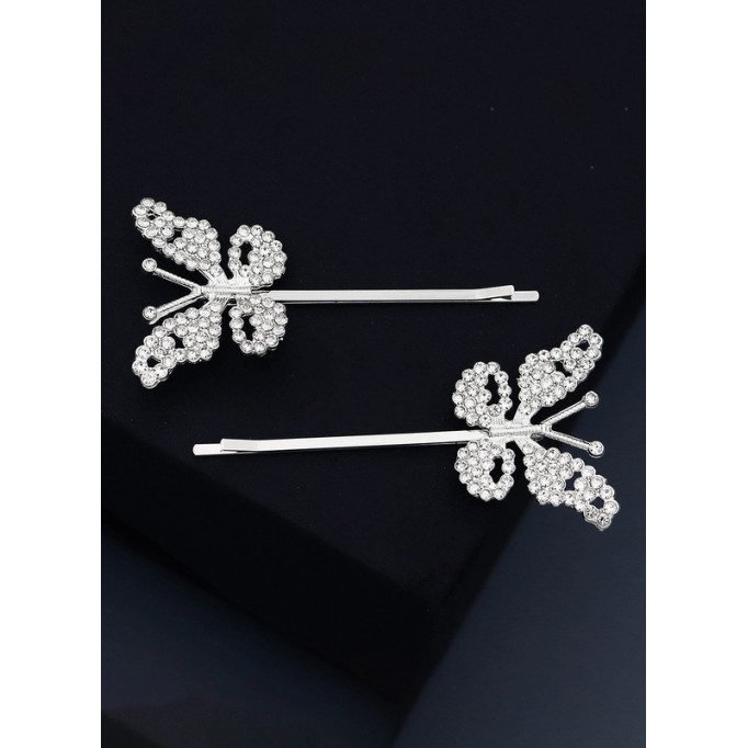 Flower Girl Alloy Fenduchs With Crystal (Set of 2 pieces)