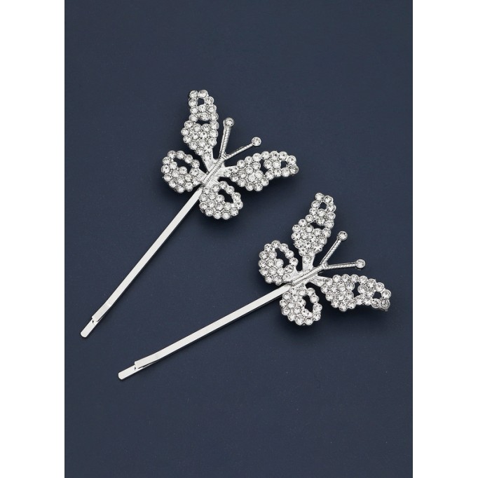 Flower Girl Alloy Fenduchs With Crystal (Set of 2 pieces)