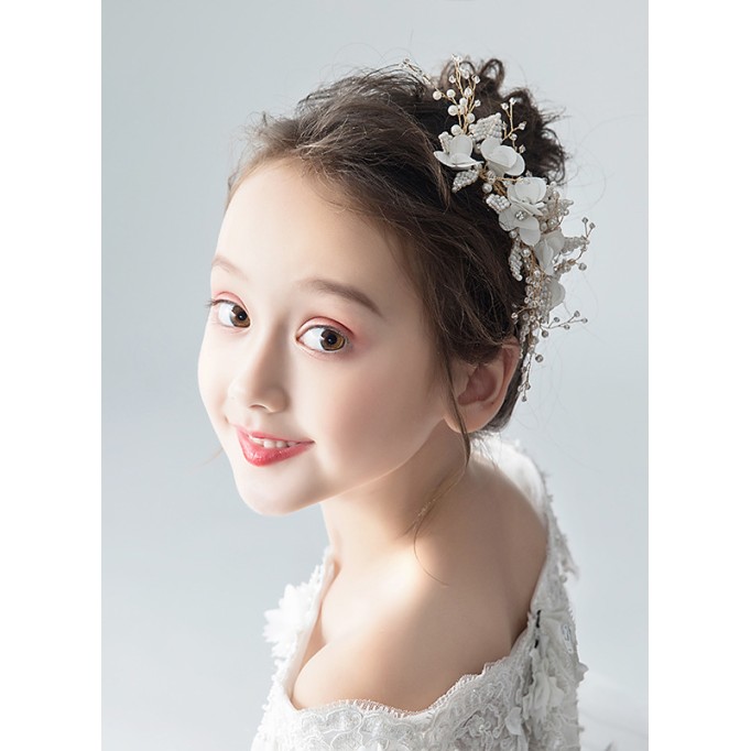 Flower Girl Polyester/Alloy/Imitation Pearls/Chiffon Fenduchs With Lace/Sequin/Faux Pearl (Sold in a single piece)