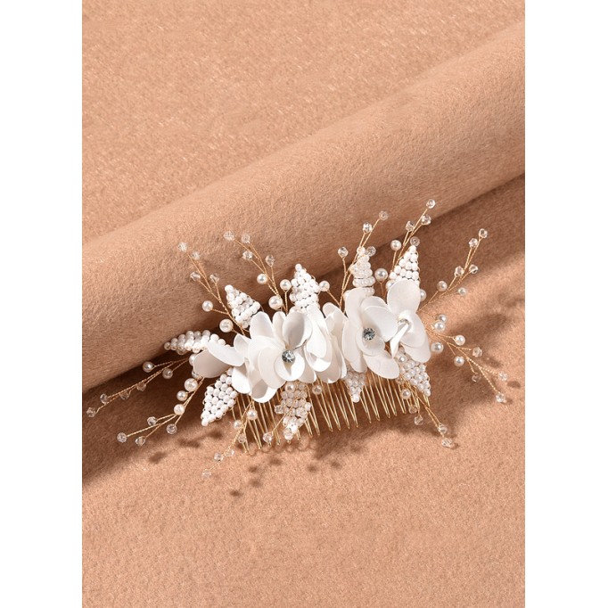 Flower Girl Polyester/Alloy/Imitation Pearls/Chiffon Fenduchs With Lace/Sequin/Faux Pearl (Sold in a single piece)
