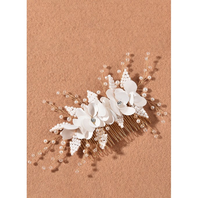 Flower Girl Polyester/Alloy/Imitation Pearls/Chiffon Fenduchs With Lace/Sequin/Faux Pearl (Sold in a single piece)
