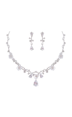 Ladies' Elegant/Beautiful/Classic/Pretty/Attractive Alloy With Oval Rhinestone Jewelry Sets