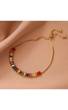 Ladies' Elegant/Beautiful/Classic/Pretty/Attractive Alloy With Square Rhinestone Bracelets