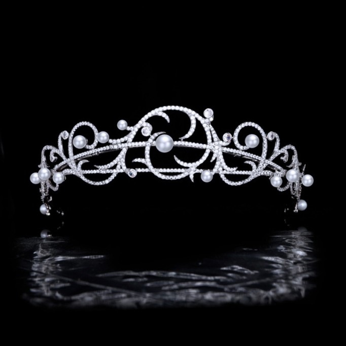 Headpiece/Crowns & Fenduchs Exquisite With Rhinestone/Pearl