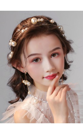 Flower Girl Alloy/Imitation Pearls/Rhinestones Fenduchs/Earrings With Imitation Pearls/Rhinestones (Set of 3 pieces)