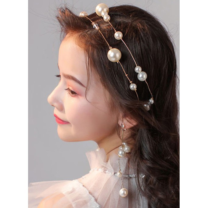 Flower Girl Alloy/Imitation Pearls/Rhinestones Fenduchs/Earrings With Imitation Pearls/Rhinestones (Set of 3 pieces)