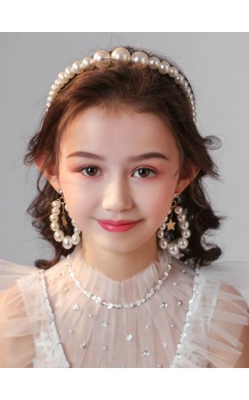 Flower Girl Alloy/Imitation Pearls/Rhinestones Fenduchs/Earrings With Imitation Pearls/Rhinestones (Set of 3 pieces)