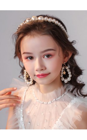 Flower Girl Alloy/Imitation Pearls/Rhinestones Fenduchs/Earrings With Imitation Pearls/Rhinestones (Set of 3 pieces)