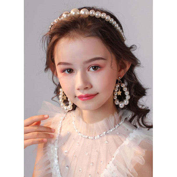 Flower Girl Alloy/Imitation Pearls/Rhinestones Fenduchs/Earrings With Imitation Pearls/Rhinestones (Set of 3 pieces)