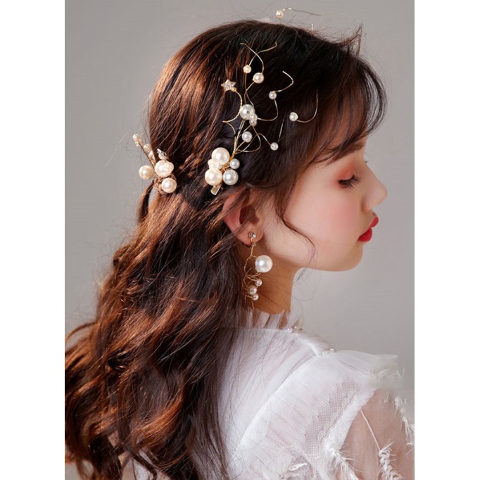 Flower Girl Alloy/Imitation Pearls Fenduchs/Earrings With Imitation Pearls/Beading (Set of 7)