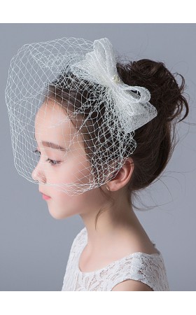 Flower Girl Imitation Pearls/Lace Fenduchs/Hairpins With Beading