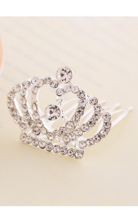 Flower Girl Alloy/Rhinestones Fenduchs With Rhinestones