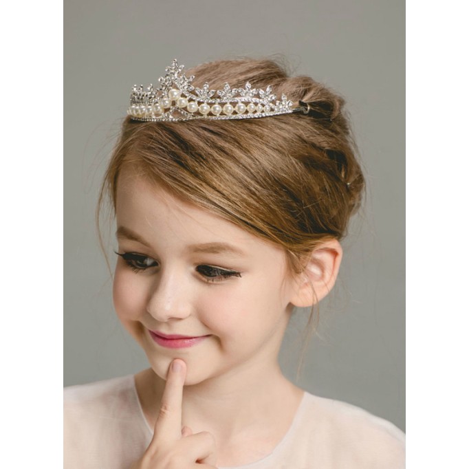 Flower Girl Alloy/Imitation Pearls/Rhinestones Fenduchs With Rhinestones/Beading