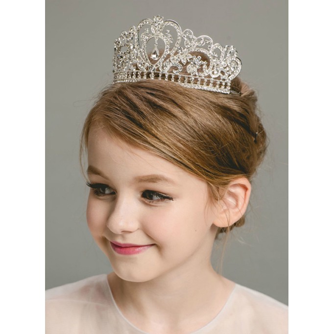 Flower Girl Alloy/Rhinestones Fenduchs With Rhinestones