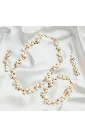 Ladies' Elegant Alloy With Irregular Rhinestone Jewelry Sets