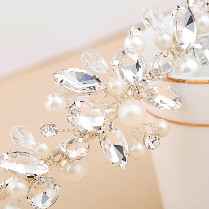 Headpiece/Crowns & Fenduchs Elegant With Rhinestone