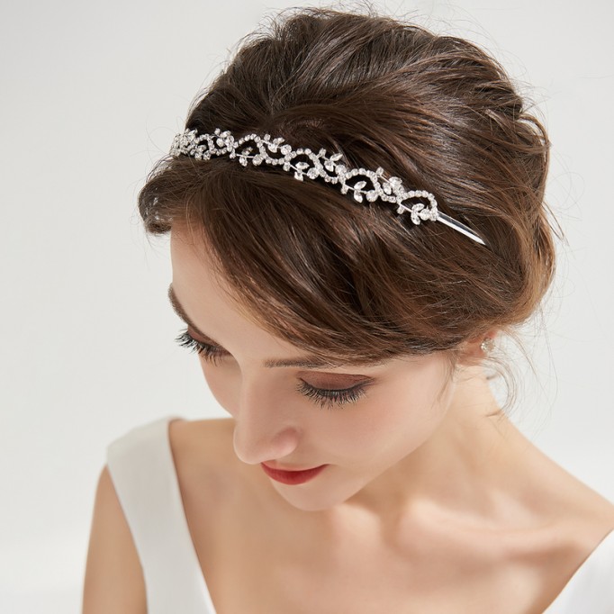 Headpiece/Crowns & Fenduchs Elegant With Rhinestone (Sold in single piece)