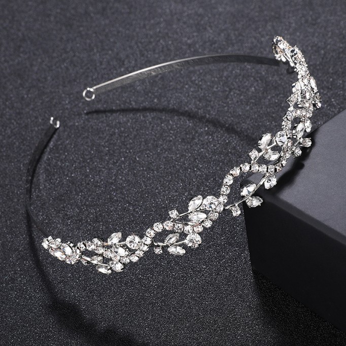 Headpiece/Crowns & Fenduchs Elegant With Rhinestone (Sold in single piece)