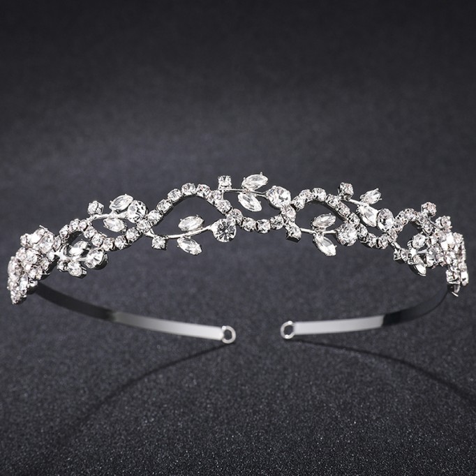 Headpiece/Crowns & Fenduchs Elegant With Rhinestone (Sold in single piece)